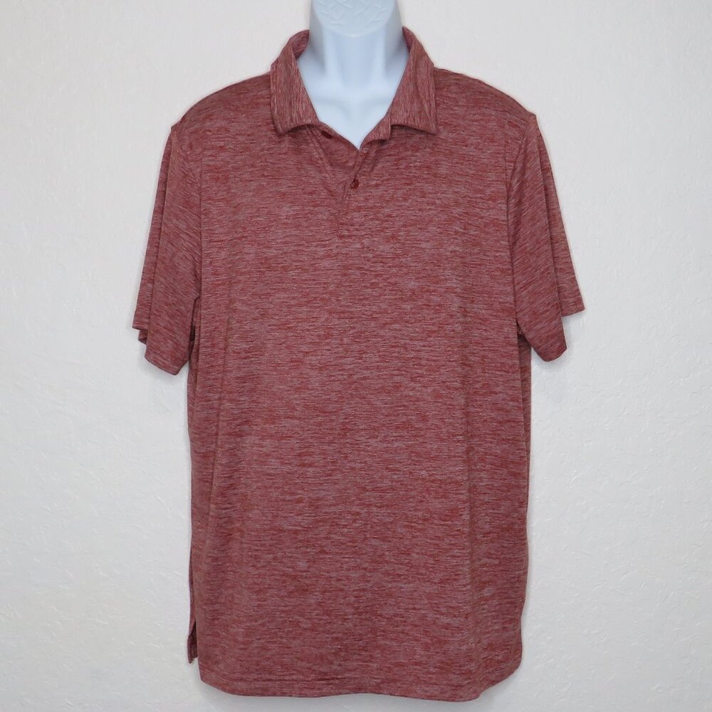 32 Degrees* Men's COOL Short Sleeve‎ 3 Button Down Straight Hem Polo Shirt~ XL